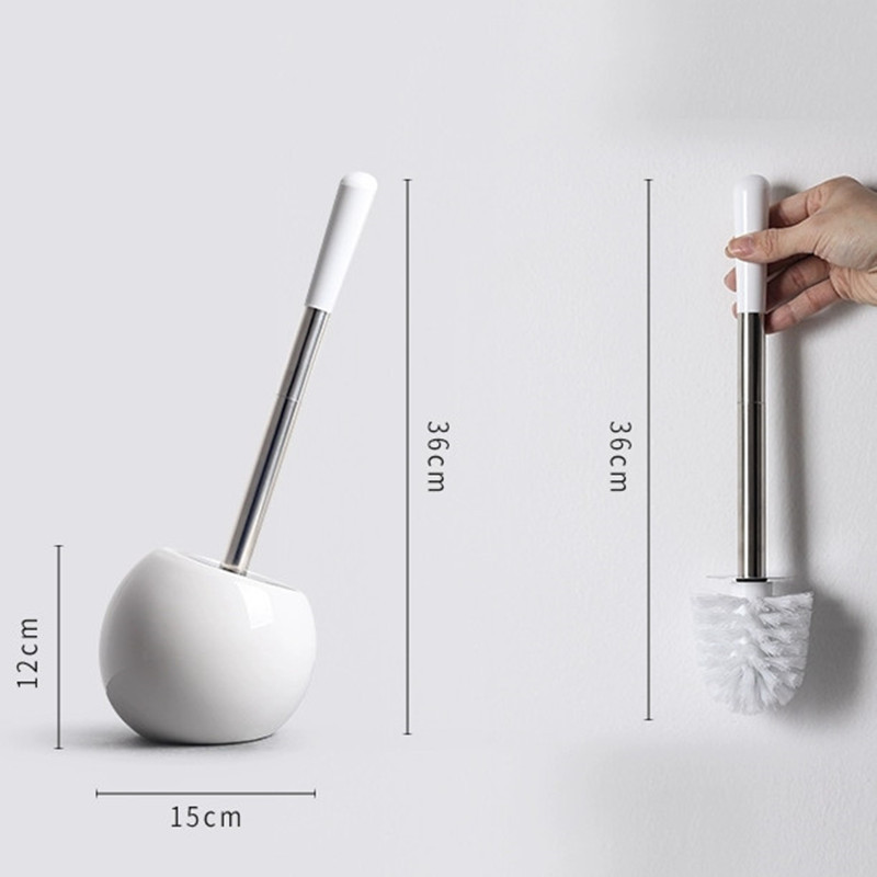 Creative Ceramics Tualeto šepetys Ant grindų statomas laikiklis Praktinis valymo šepečiai Vonios kambario priedai Valymo įrankis su pagrindu