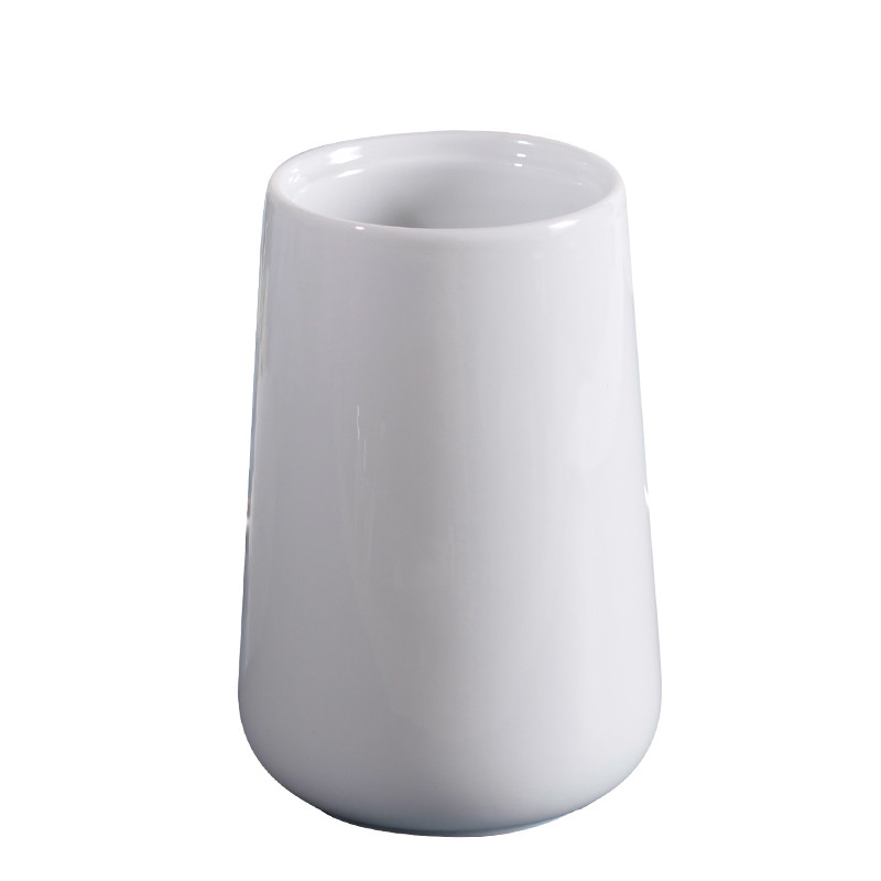 Perie de toaletă din ceramică albă neagră cu set de suport Perii de curățare pentru baie de uz casnic Instrument de curățare cu mâner lung pe podea