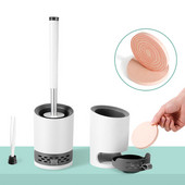 GURET Noua perie de toaleta din silicon TPR Perie de curatare montata pe perete Noroiul de diatomee care absoarbe apa Instrument de curatare Accesorii pentru baie de casa