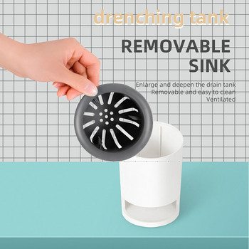 GURET Нова силиконова четка за тоалетна TPR Монтирана на стена четка за почистване Диатомова кал абсорбира вода Инструмент за почистване Аксесоари за баня в дома