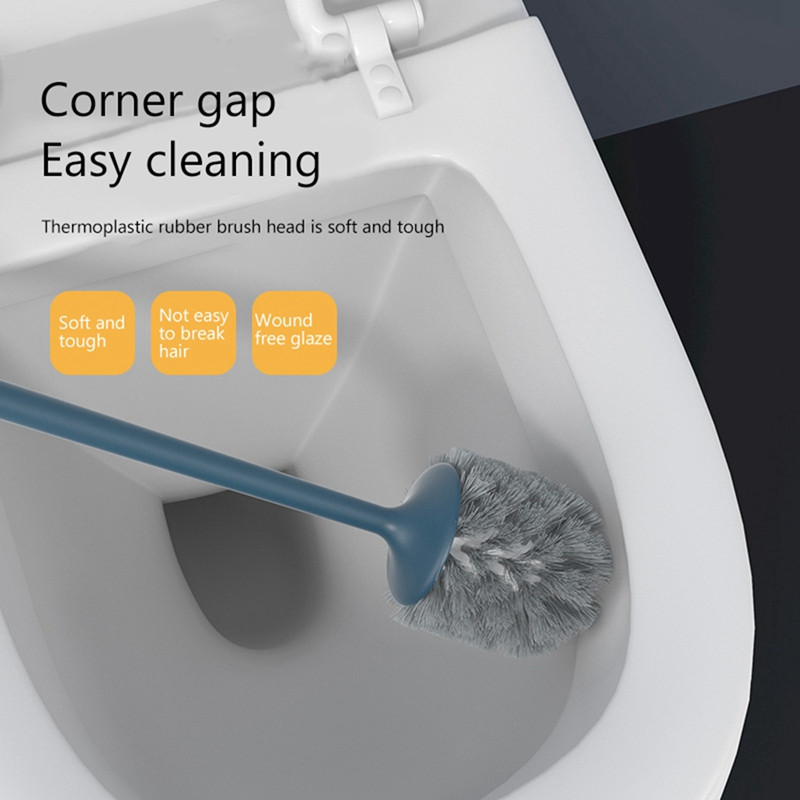 Perie de toaletă cu purcuș drăguț de desene animate Păr moale de uz casnic Perie de curățare a toaletei de desene animate creative Instrumente cu suport
