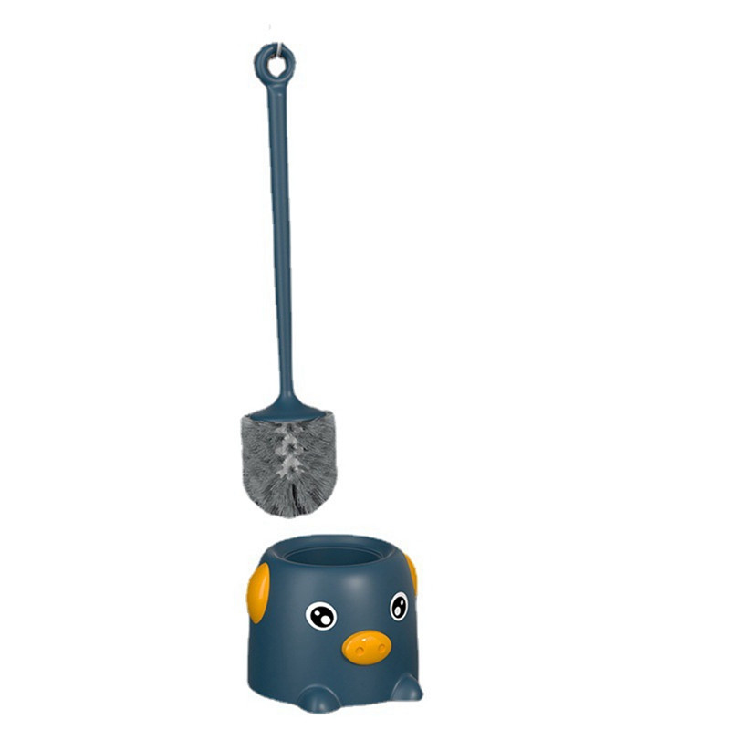 Perie de toaletă cu purcuș drăguț de desene animate Păr moale de uz casnic Perie de curățare a toaletei de desene animate creative Instrumente cu suport