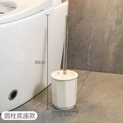 Nordic keramikinis tualeto šepetys, apvalus minkštų plaukų dugnas, greitai džiūstantis vonios kambario valymas tualeto šepečių valymas vonios kambario priedai