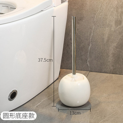 Nordic keramikinis tualeto šepetys, apvalus minkštų plaukų dugnas, greitai džiūstantis vonios kambario valymas tualeto šepečių valymas vonios kambario priedai