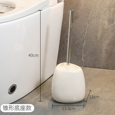 Nordic keramikinis tualeto šepetys, apvalus minkštų plaukų dugnas, greitai džiūstantis vonios kambario valymas tualeto šepečių valymas vonios kambario priedai