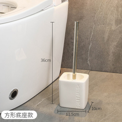 Nordic keramikinis tualeto šepetys, apvalus minkštų plaukų dugnas, greitai džiūstantis vonios kambario valymas tualeto šepečių valymas vonios kambario priedai