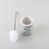 Set de perii de toaletă din ceramică Instrumente de curățare a băii Mâner din oțel inoxidabil Wc Perie de toaletă Scrubber Perie de curățare a bucătăriei de baie