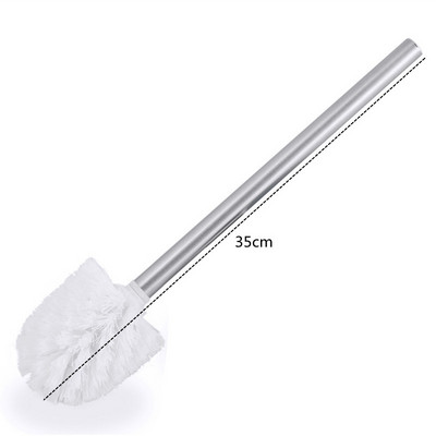 Set de perii de toaletă din ceramică Instrumente de curățare a băii Mâner din oțel inoxidabil Wc Perie de toaletă Scrubber Perie de curățare a bucătăriei de baie