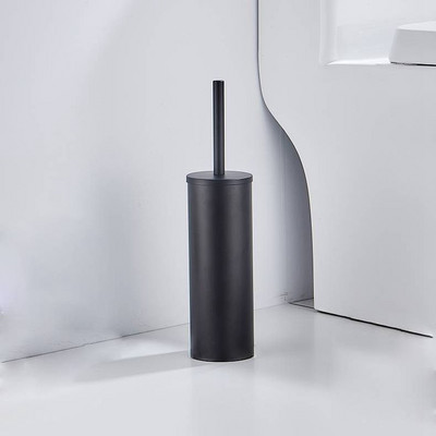 Suport perie de toaletă Set de curățare pentru baie Suport pentru podea Negru Depozitare și organizare pentru baie ML117