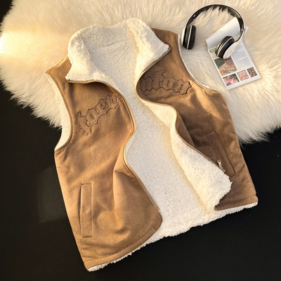 Vesta de dama cu captuseala si imprimeu