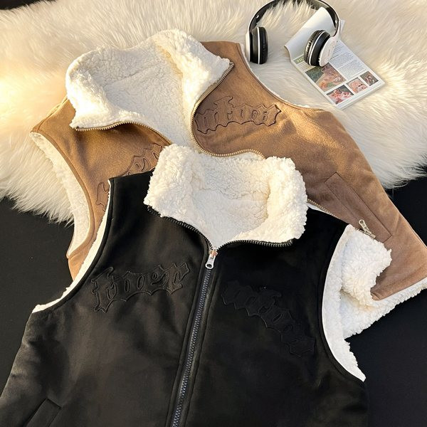 Vesta de dama cu captuseala si imprimeu