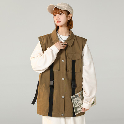 Alkalmi női mellény két színben