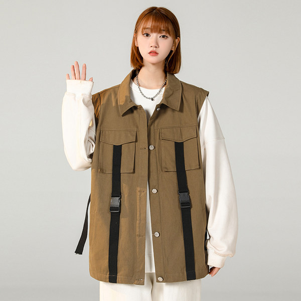 Alkalmi női mellény két színben