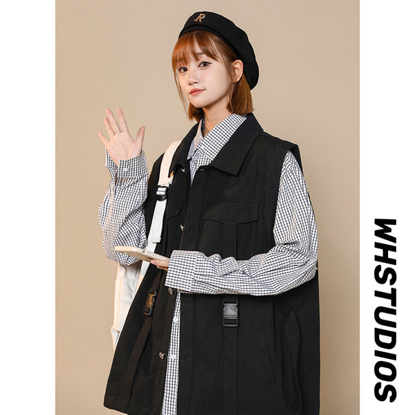 Alkalmi női mellény két színben