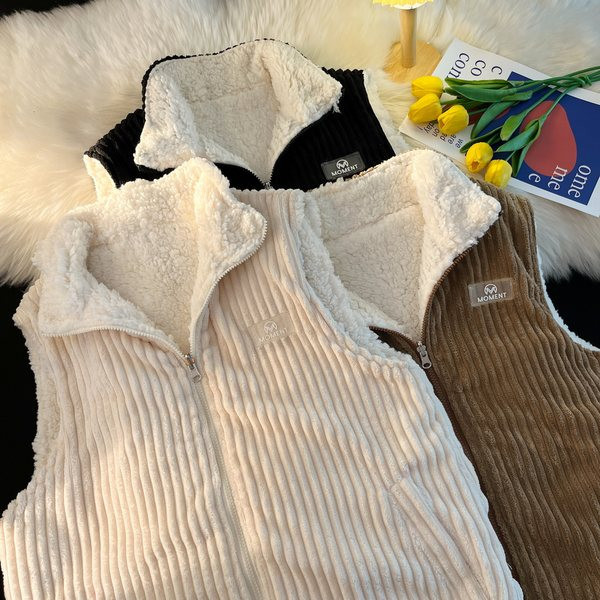 Női mindennapi kabát cipzárral