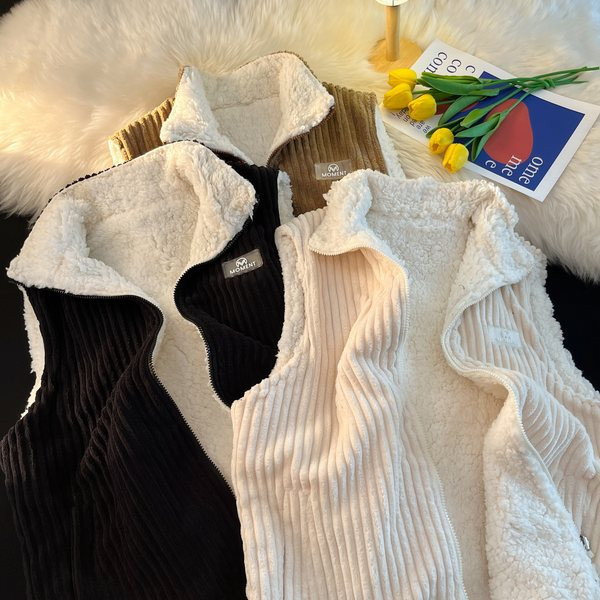 Női mindennapi kabát cipzárral