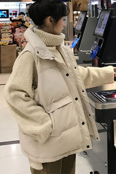 Dviejų spalvų moteriška liemenė