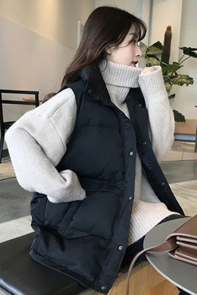 Dviejų spalvų moteriška liemenė