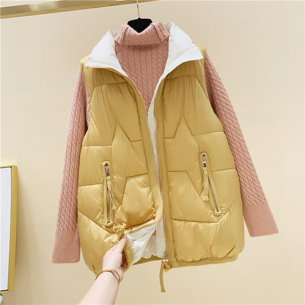 Vestă simplă cu fermoar pentru femei