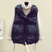 Alkalmi női kapucnis mellény