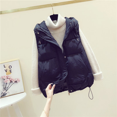 Alkalmi női kapucnis mellény