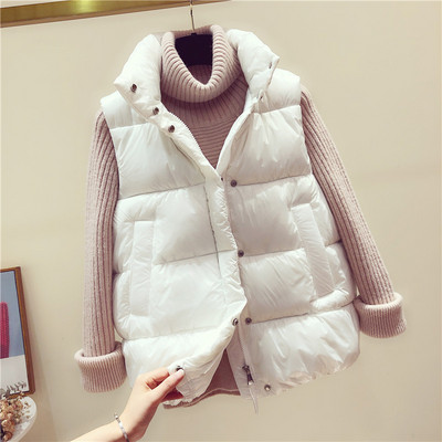 Moteriška spalvinga liemenė aukšta apykakle