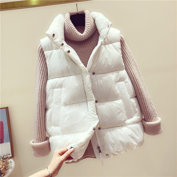 Moteriška spalvinga liemenė aukšta apykakle