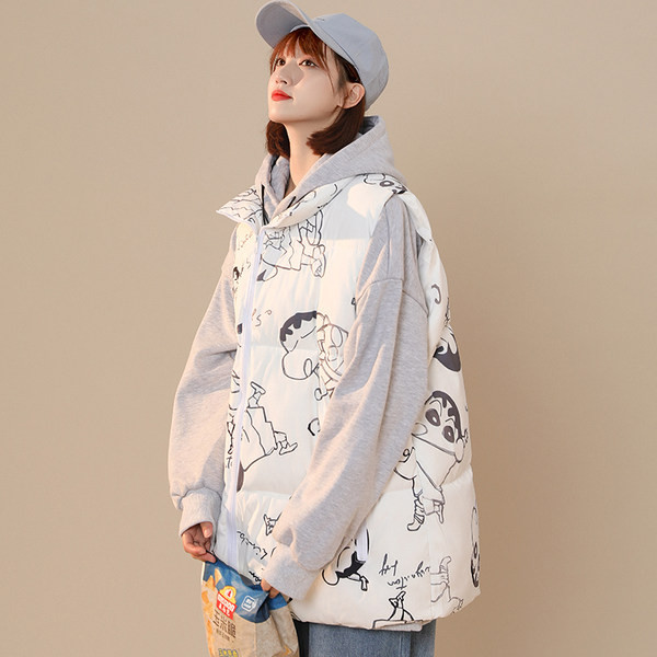 Vesta de dama cu imprimeu si marime plus