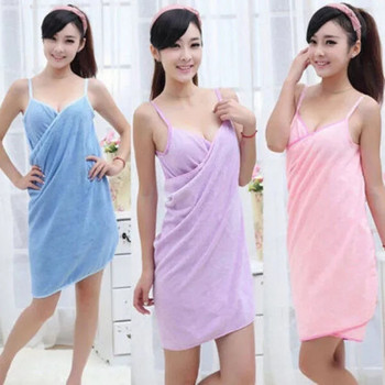 Нови кърпи за баня Модни дамски момичета за носене Бързосъхнеща магическа кърпа за баня Плажни спа халати Халати за баня Рокля 5 цвята