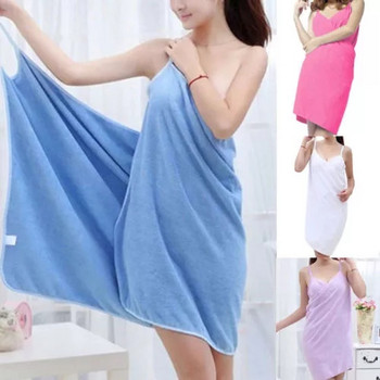 Нови кърпи за баня Модни дамски момичета за носене Бързосъхнеща магическа кърпа за баня Плажни спа халати Халати за баня Рокля 5 цвята