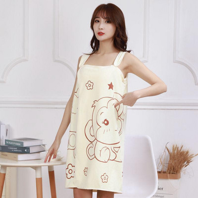 Nešiojamas vonios rankšluostis Superfine Fiber vonios chalatas Minkštas sugeriantis rankšluostis namams Odai nekenksmingas SPA paplūdimio rankšluosčiai namų tekstilė