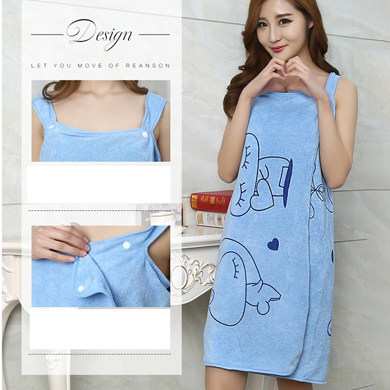 Nešiojamas vonios rankšluostis Superfine Fiber vonios chalatas Minkštas sugeriantis rankšluostis namams Odai nekenksmingas SPA paplūdimio rankšluosčiai namų tekstilė