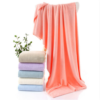 Супер абсорбираща кърпа от чист памук Голяма кърпа за баня, супер абсорбираща чист памук Дебела мека кърпа за баня Удобна кърпа за баня