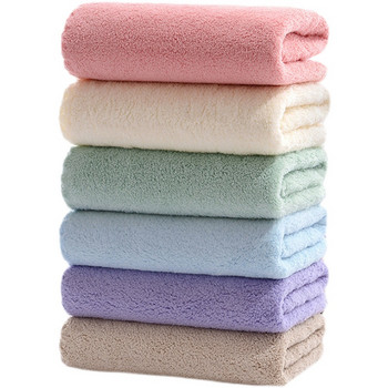 Супер абсорбираща кърпа от чист памук Голяма кърпа за баня, супер абсорбираща чист памук Дебела мека кърпа за баня Удобна кърпа за баня