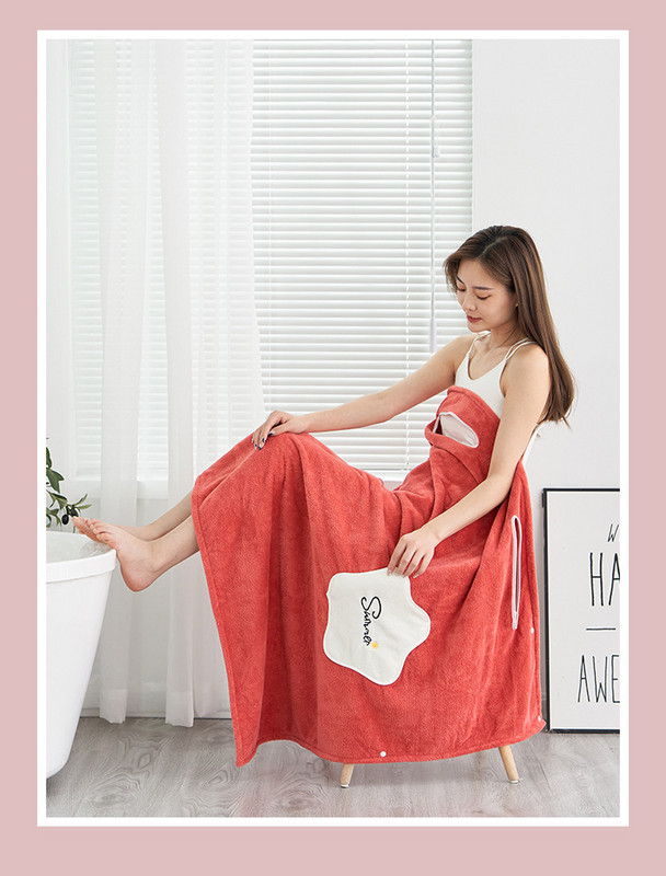 Podebljani dugi ručnik za kupanje od mikrovlakana Ženski seksi nosivi brzosušivi čarobni ogrtač za kupanje za kupanje Haljina za plažu za pranje rublja