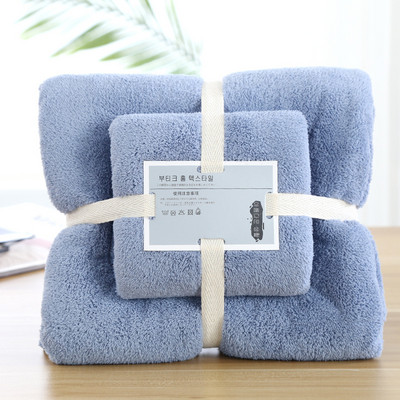 2vnt. Prabangus itin didelis rankšluosčių rinkinys, gerai sugeriantis minkštas koralinis vilnos rankšluosčių ir veido rankšluosčių rinkinys suaugusiems 70x140cm 35x75cm