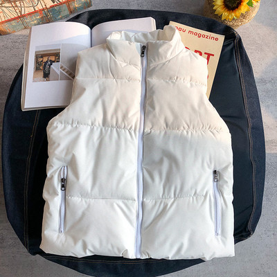 Női mellény zsebbel és cipzárral