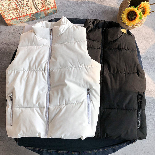 Női mellény zsebbel és cipzárral