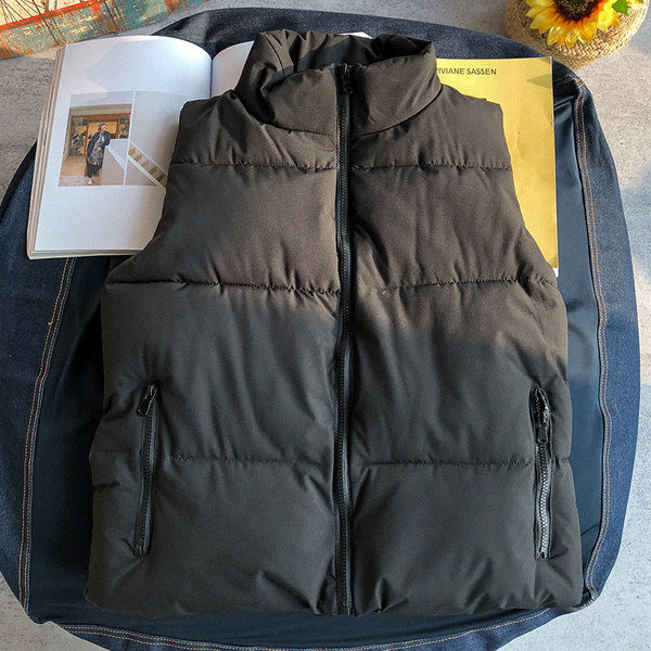 Női mellény zsebbel és cipzárral