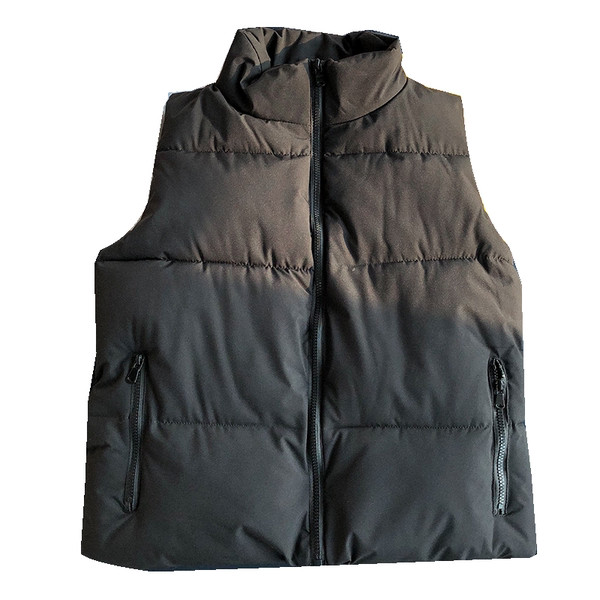 Női mellény zsebbel és cipzárral