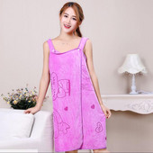 Prosop de baie moale din microfibră, la modă pentru femei, sexy, purtabil, uscare rapidă, baie magică, halate de baie pentru plajă, spa, spălarea hainelor Rochii de plajă