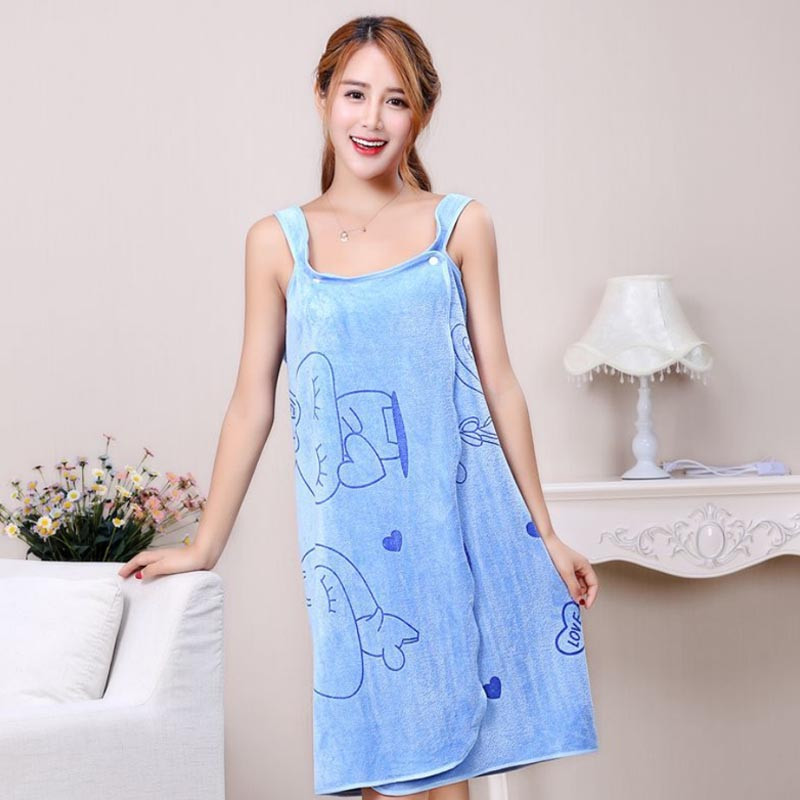 Prosop de baie moale din microfibră, la modă pentru femei, sexy, purtabil, uscare rapidă, baie magică, halate de baie pentru plajă, spa, spălarea hainelor Rochii de plajă