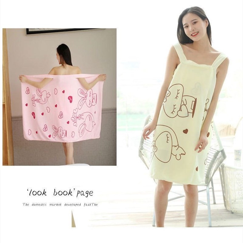 Prosop textil de casă cu uscare rapidă Robe pentru femei Prosop purtabil pentru baie Rochie pentru femei cu uscare rapidă pentru plajă Spa Lenjerie de noapte magică