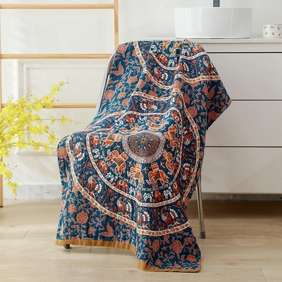 Moteriškas vaikiškas ilgas vonios rankšluostis 80*160 animacinis filmukas gėlių penkių sluoksnių medvilnės marlės vonios kambariui, daugkartinio naudojimo greitai džiūstantis aukštos kokybės