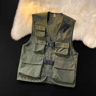 Vestă vintage de damă cu decolteu în V și buzunar