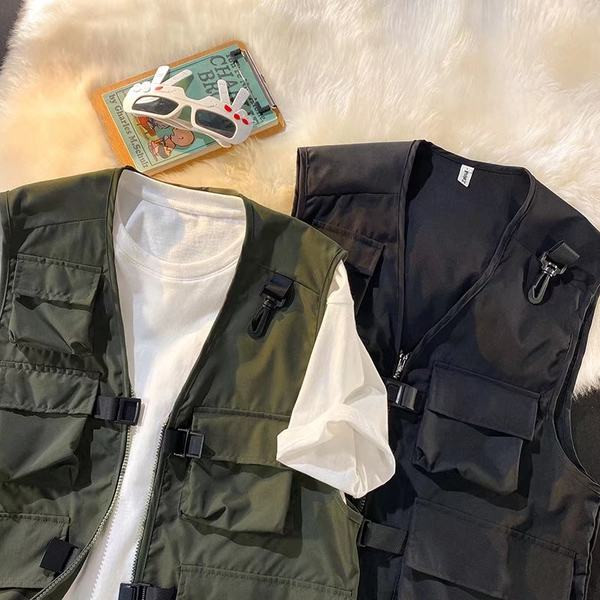 Vestă vintage de damă cu decolteu în V și buzunar