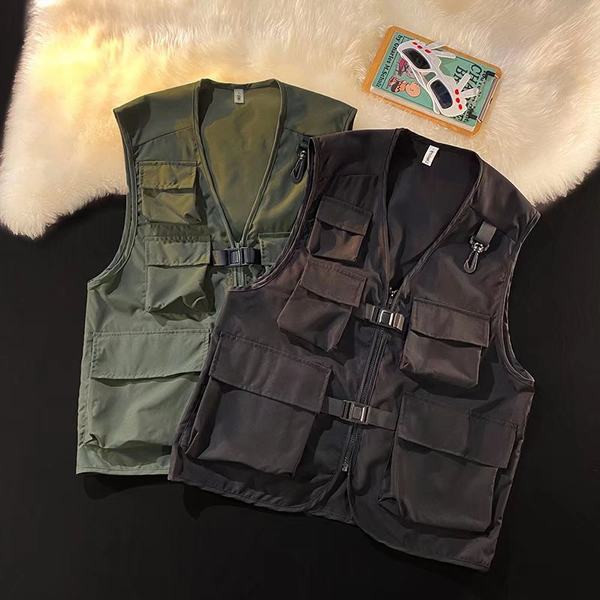 Vestă vintage de damă cu decolteu în V și buzunar