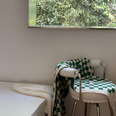 Super upijanje vode retro šahovski ručnik za lice za ruke, brzo sušenje Odgovarajući pamučni hotelski ručnik s dugim spajalicama