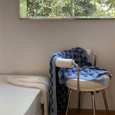 Super upijanje vode retro šahovski ručnik za lice za ruke, brzo sušenje Odgovarajući pamučni hotelski ručnik s dugim spajalicama