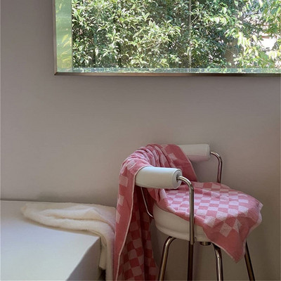 Super upijanje vode retro šahovski ručnik za lice za ruke, brzo sušenje Odgovarajući pamučni hotelski ručnik s dugim spajalicama